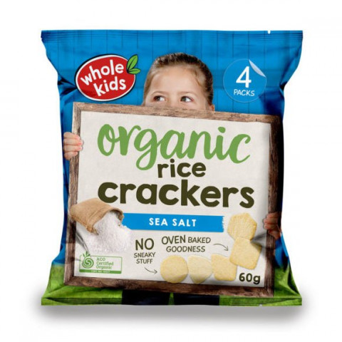 Whole Kids  Rice Crackers Sea Salt