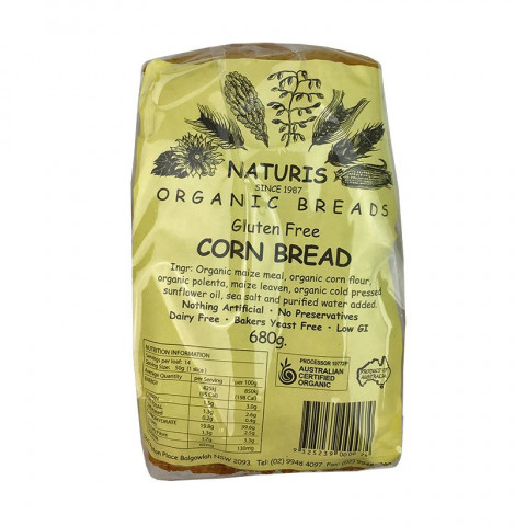 Naturis  Gluten Free Corn Bread (Sliced) - Frozen