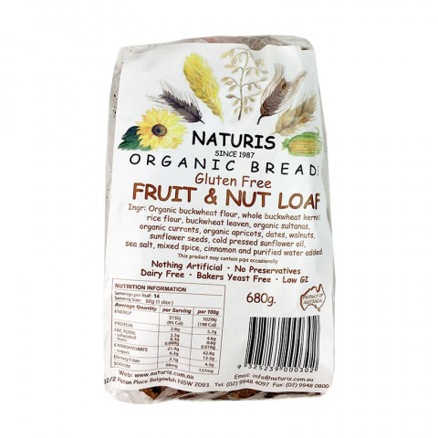 Naturis  Gluten Free Fruit and Nut (Sliced) - Fresh