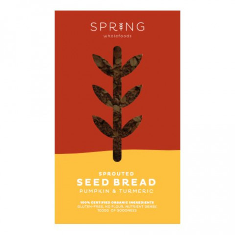 Spring Wholefoods Sprouted Seed Bread Pumpkin Turmeric