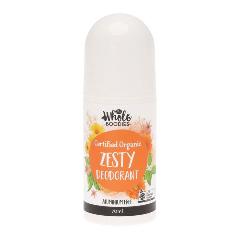 The Whole Boodies Deodorant (roll-on) Zesty