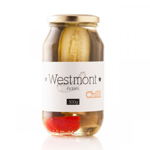 Westmont Picklery Chilli Pickles Halved
