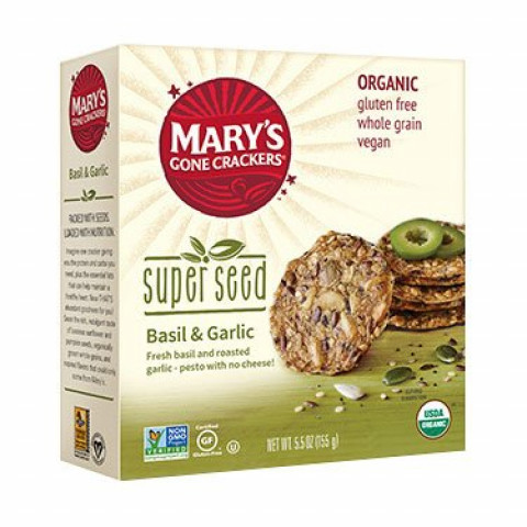 Mary’s Gone Crackers Super Seed Basil Garlic Crackers