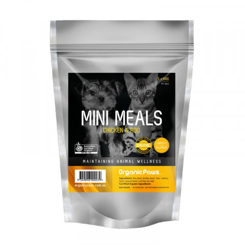 Organic Paws Mini Meals - Chicken and Roo