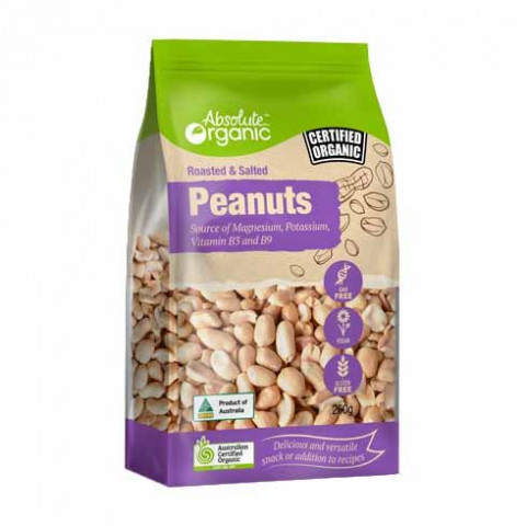 Absolute Organic Organic Peanuts Roasted and Salted