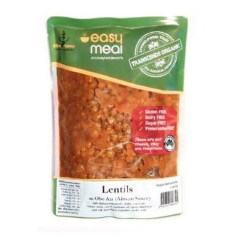 Tribal Tastes Lentils in African Sauce - Easy Meal Accompaniments