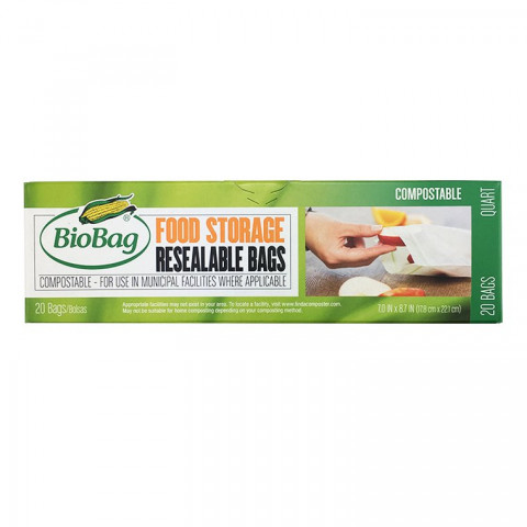 BioBag Resealable Food Storage Bags