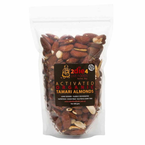 2Die4 Live Foods Organic Activated Tamari Almonds
