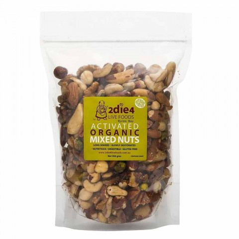 2Die4 Live Foods Organic Mixed Nuts Activated with Fresh Whey