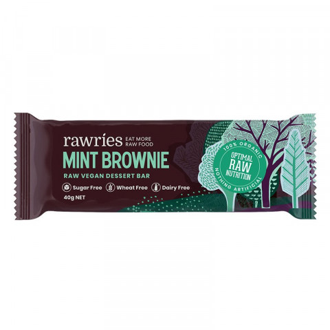 Rawries Raw Vegan Dessert Bar - Mint Brownie