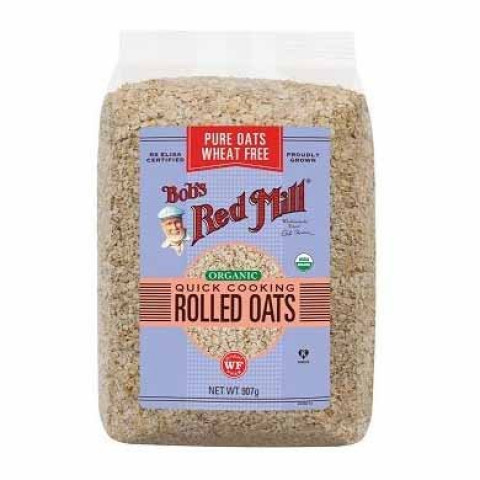 Bob’s Red Mill Organic Quick Cooking Rolled Oats Pure Wheat Free