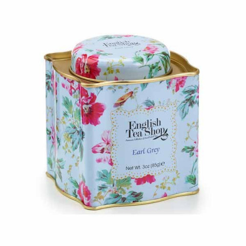 English Tea Shop Earl Grey Tea Floral Gift Tin