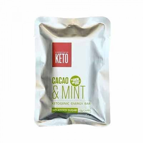 Essentially Keto Cacao and Mint Energy Bar