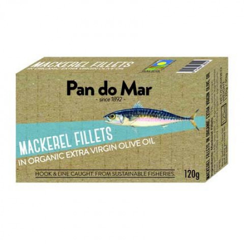 Pan do Mar Mackerel Fillets in Organic Olive Oil