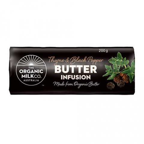 The Organic Milk Co. Butter Infused with Thyme and Black Pepper