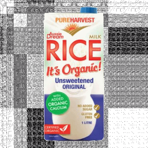 Pure Harvest Aussie Dream Rice Milk Unsweetened with Calcium