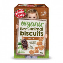Whole Kids  Farm Animal Biscuits Cocoa