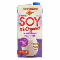 Pure Harvest Natures Soy Milk Unsweetened