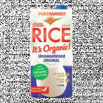 Pure Harvest Aussie Dream Rice Milk Unsweetened with Calcium